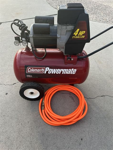 coleman 4hp 11 gal compressor Reader