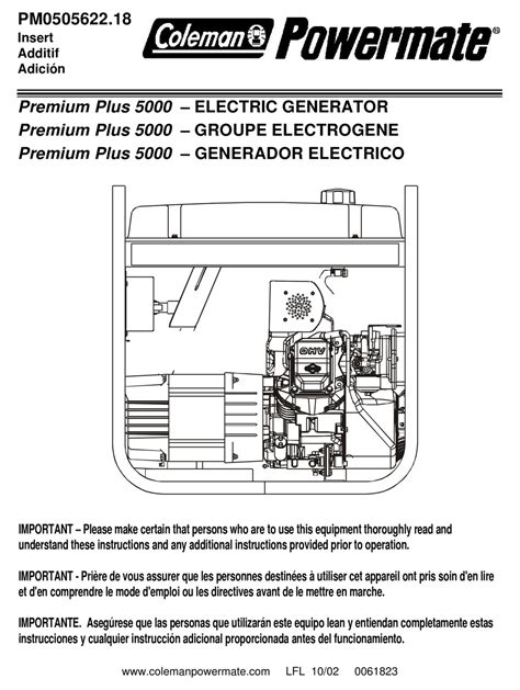 coleman 5000 generator manual Doc