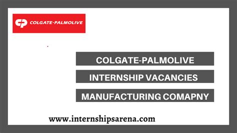 colgate palmolive internship