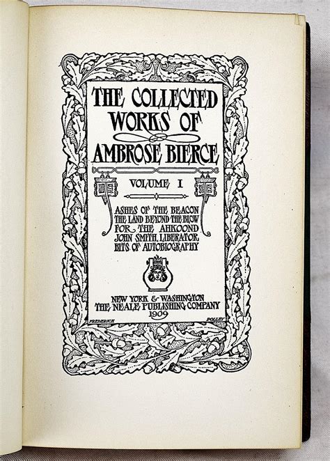 collected works ambrose bierce Kindle Editon