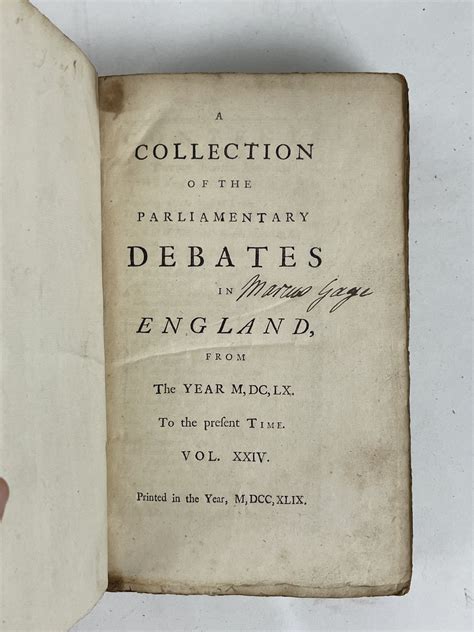 collection parliamentary debates england vol Doc