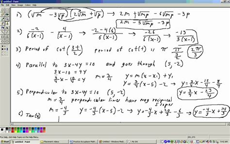 college algebra placement test Epub