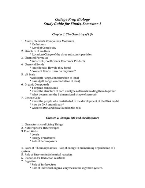 college biology study guide Epub