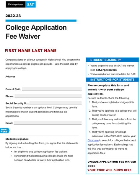 college board application fee waiver schools Kindle Editon