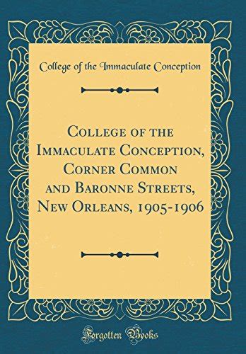 college immaculate conception baronne qbrleans PDF