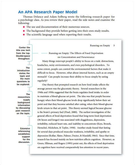 college level research paper format PDF