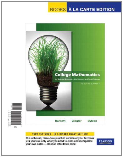 college mathematics 12th edition barnett Epub