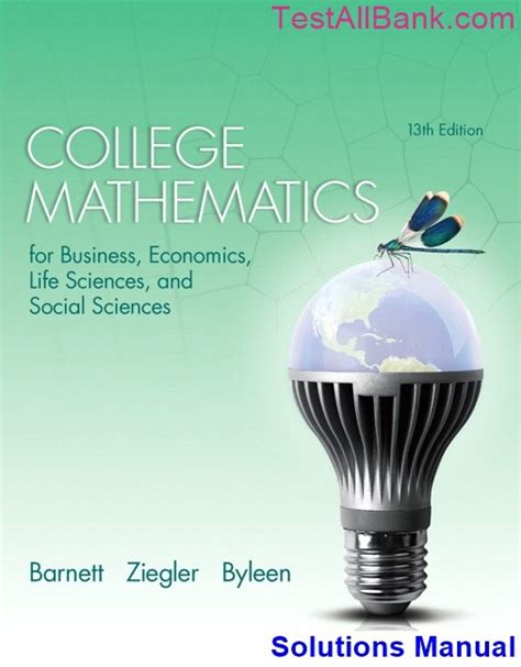 college mathematics for business economics life sciences and social sciences 13th edition Ebook Kindle Editon