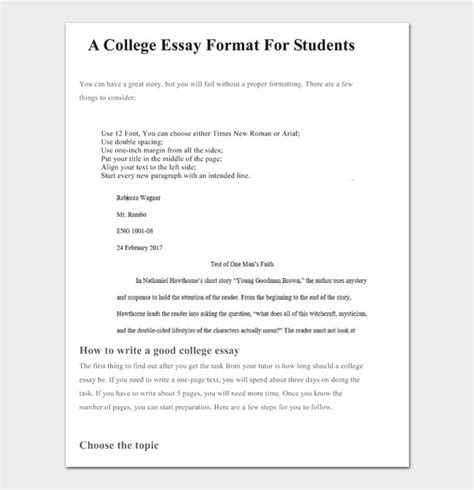 college paper set up Epub