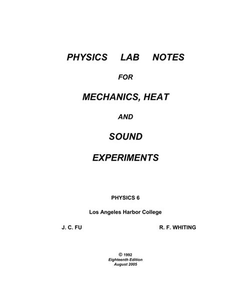college physics mechanics heat and sound part 1 3rd edition Epub