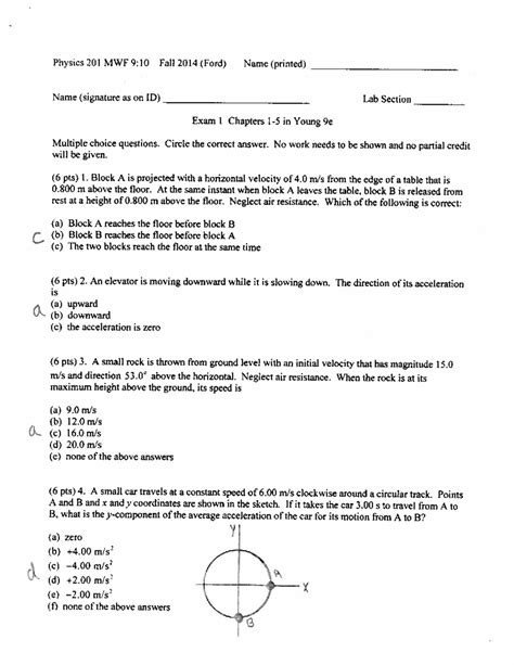 college physics practice exam