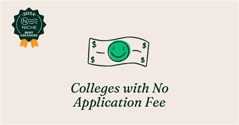 colleges no application fee