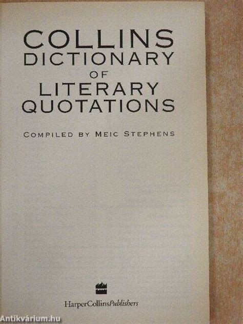 collins dictionary of literary quotations Reader