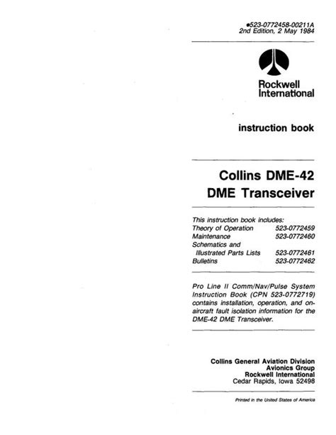 collins dme 42 manual PDF