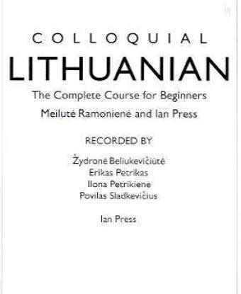 colloquial lithuanian the complete course for beginners colloquial series Kindle Editon