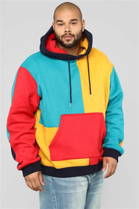 color block hoodie