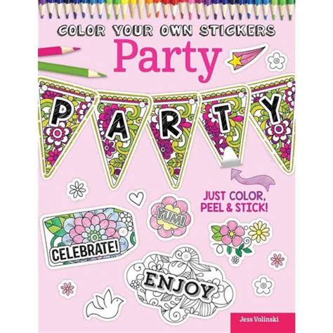 color your own stickers party just color peel and stick Kindle Editon