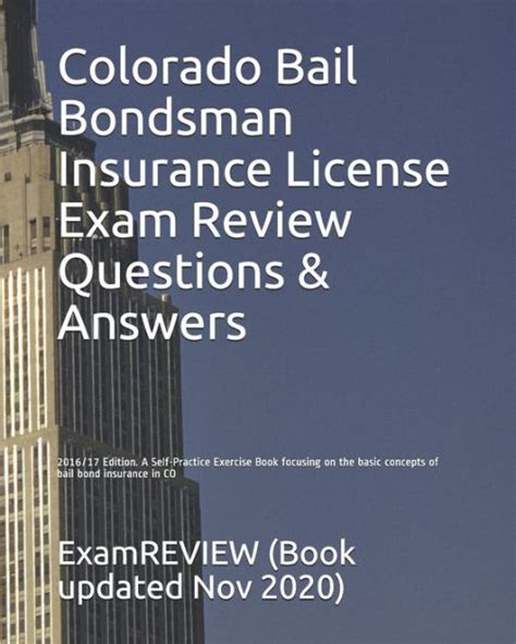 colorado bondsman insurance license questions Kindle Editon