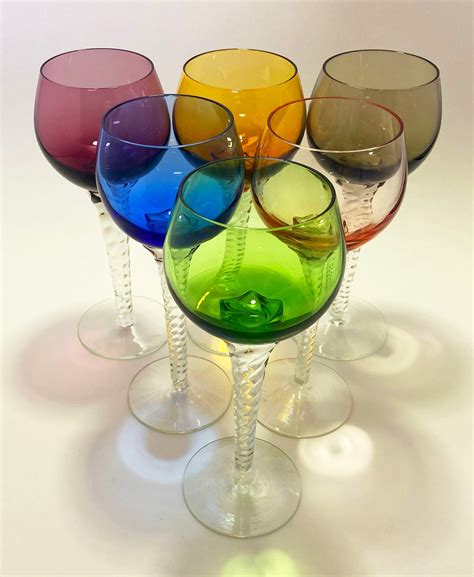 colored wine glasses