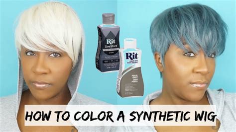 coloring a synthetic wig