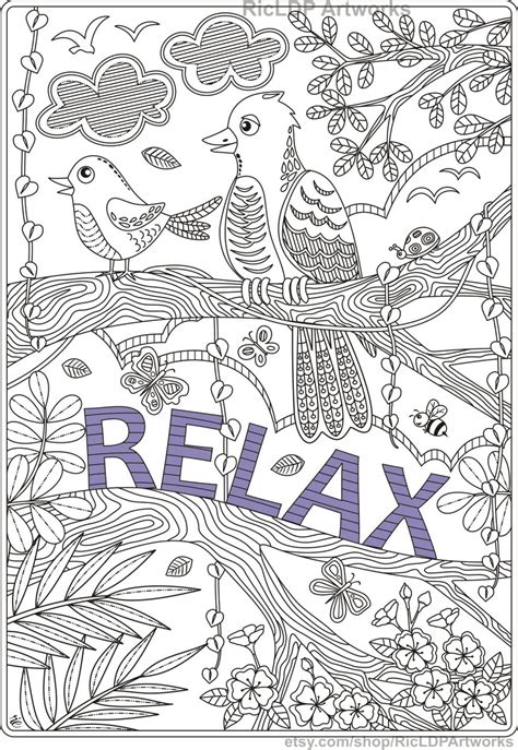 coloring book adults featuring relaxation Epub