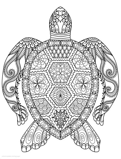 coloring book for adults turtle mandalas animals and mandalas Doc