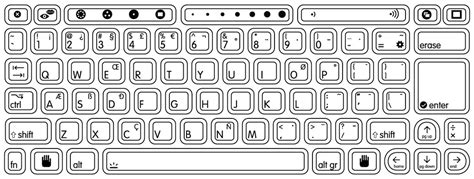 coloring page of a computer keyboard Doc