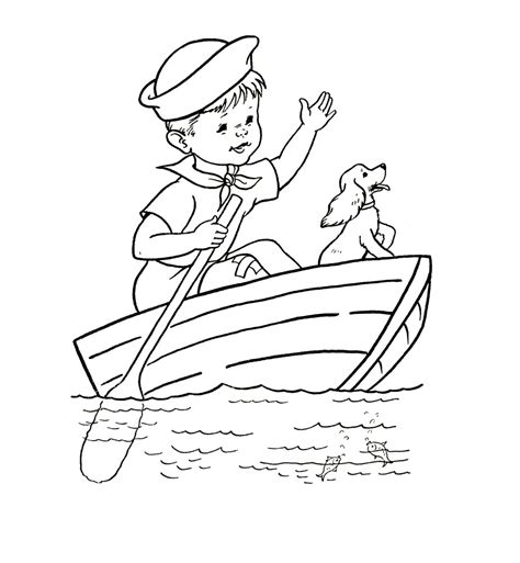 coloring pages boats peter Kindle Editon