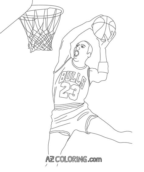 coloring pages of michael jordan