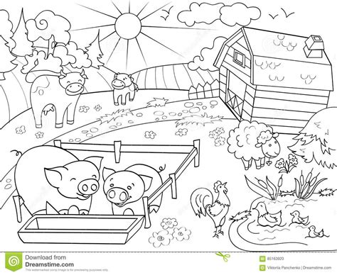 coloring pages of rural communities PDF