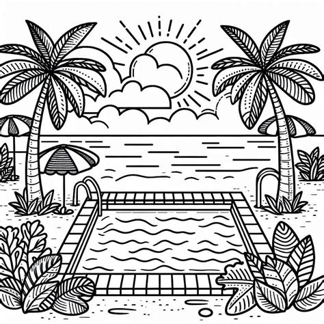 coloring pictures of swimming pools Reader
