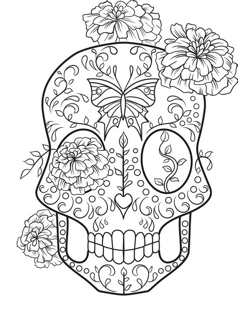 colouring designs sugar skull collection Kindle Editon