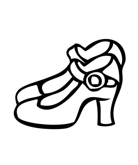 colouring pages shoes