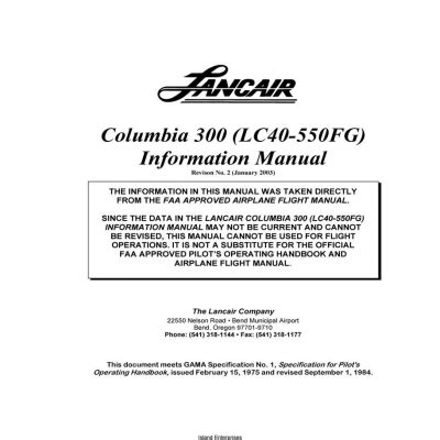 columbia 400 maintenance manual Kindle Editon