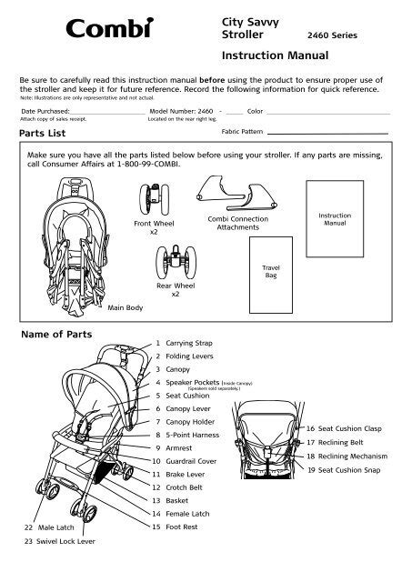 combi stroller manual Reader