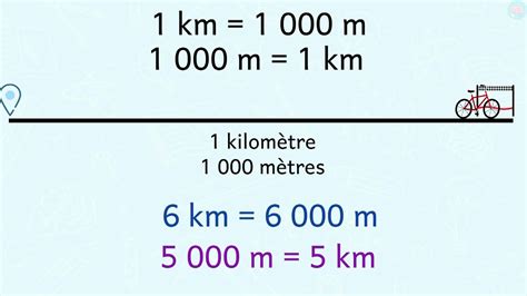 combien de metre dans un kilometre