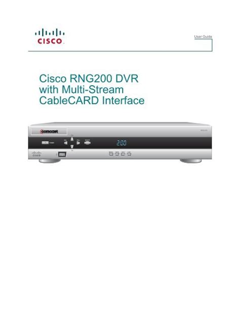 comcast cisco dvr code PDF