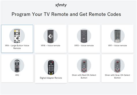 comcast remote codes Doc