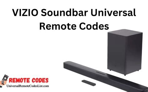 comcast remote codes vizio sound bar Epub