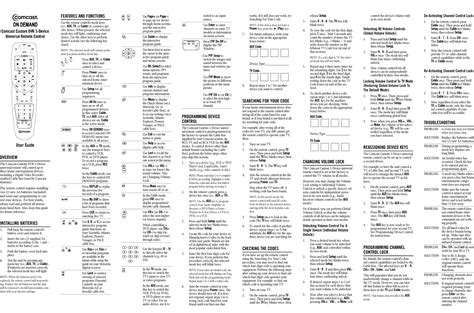 comcast remote control codes for toshiba tv Doc