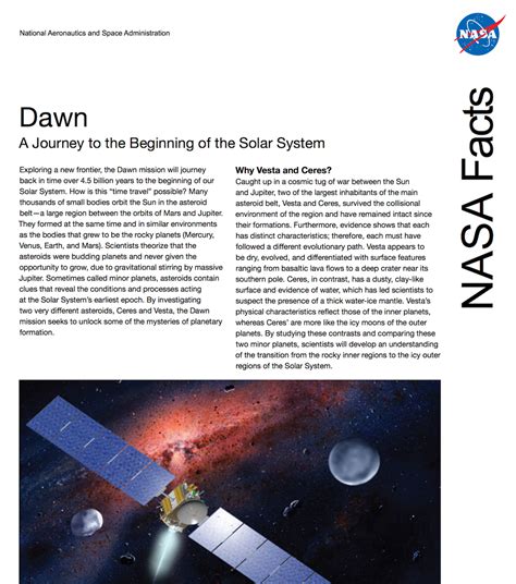 comets vs asteroids fact sheet solar system exploration nasa pdf PDF