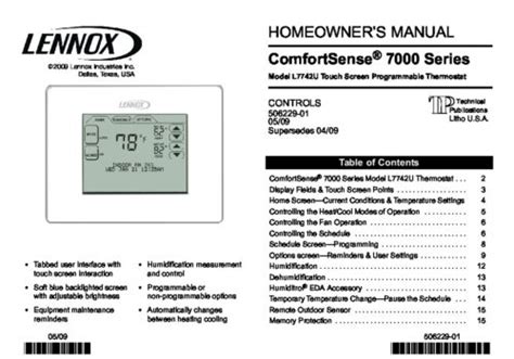 comfortsense 7000 installation instructions Doc