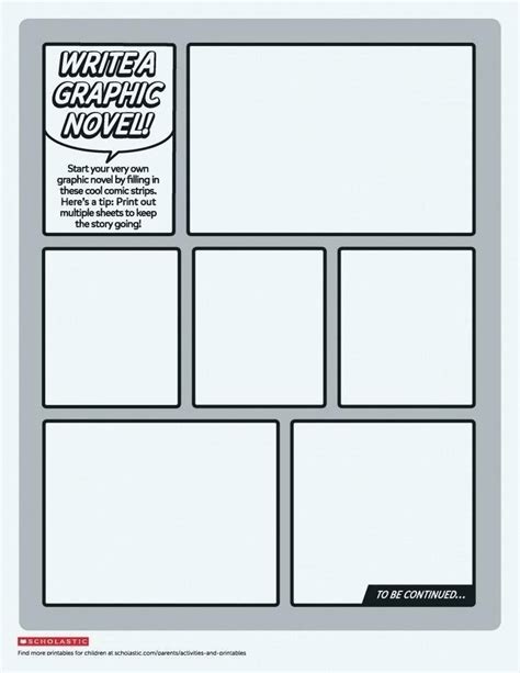 comic strip template word document Kindle Editon