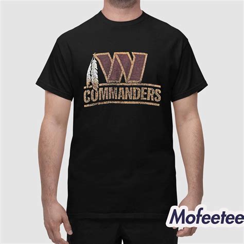 commanders shirt with feathers