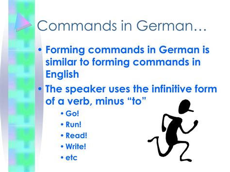 commands in german