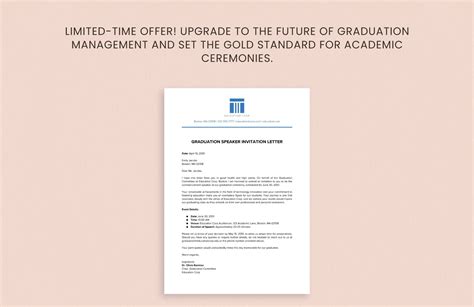 commencement speaker invitation letter PDF