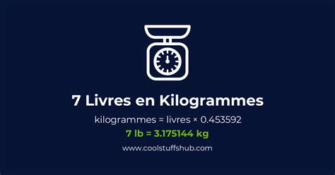 comment convertir kg en livre