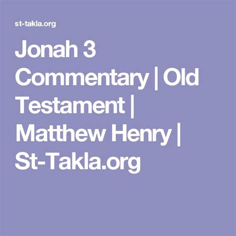 commentaries jonah matthew henry ebook Kindle Editon