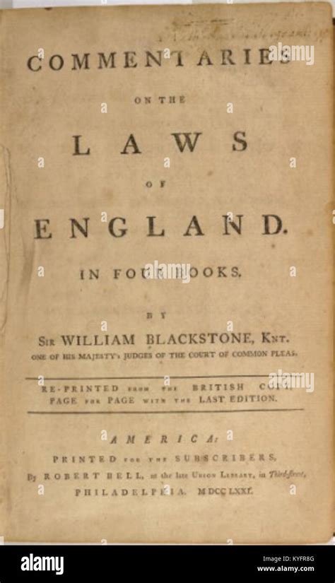 commentaries laws england william blackstone Doc