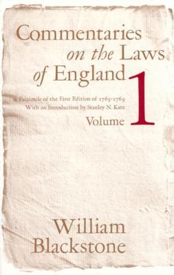 commentaries on the laws of england volume 1 Doc